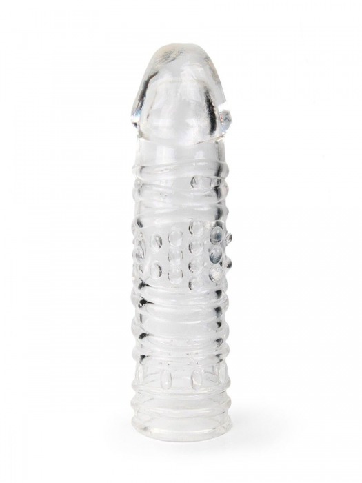 Прозрачная закрытая насадка на пенис - 17 см. - Sex Expert - в Первоуральске купить с доставкой