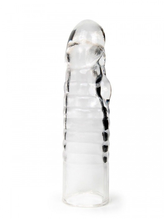 Прозрачная закрытая насадка на член - 15 см. - Sex Expert - в Первоуральске купить с доставкой