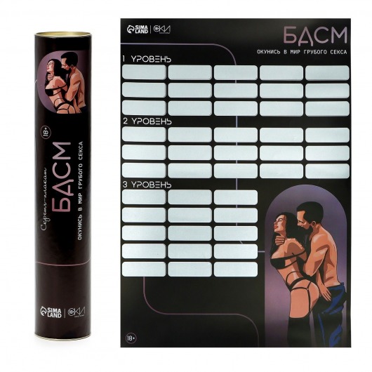 Плакат для двоих со скретч-слоем «БДСМ» - Сима-Ленд - купить с доставкой в Первоуральске