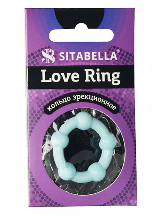 Цветное эрекционное кольцо Love Ring с бусинами - Sitabella - в Первоуральске купить с доставкой