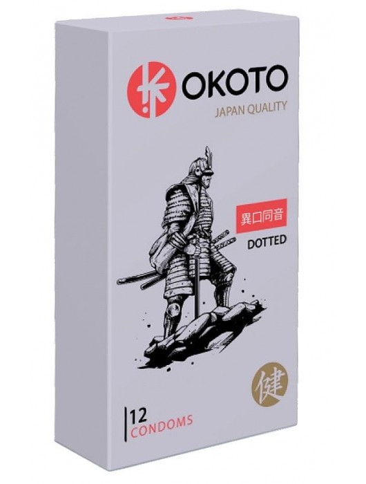Точечные презервативы OKOTO Dotted - 12 шт. - Sitabella - купить с доставкой в Первоуральске
