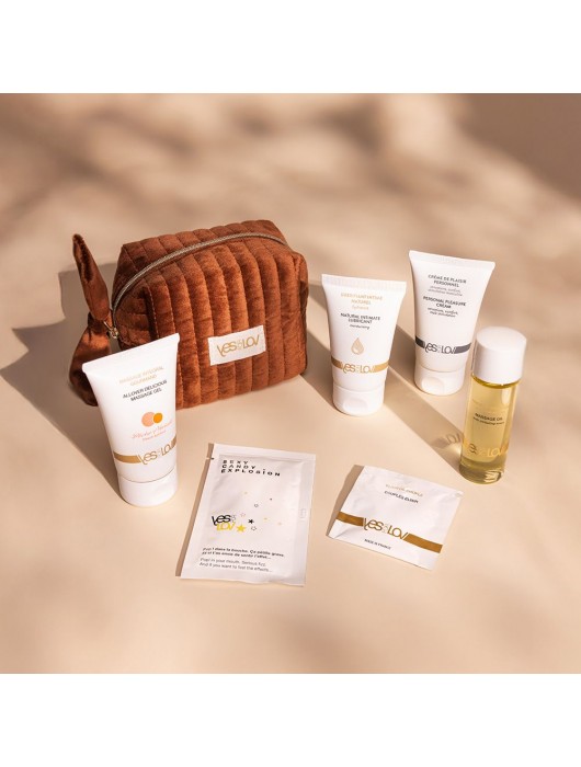 Набор YESforLOV La Trousse Enchantée в коричневой косметичке - YESforLOV - купить с доставкой в Первоуральске