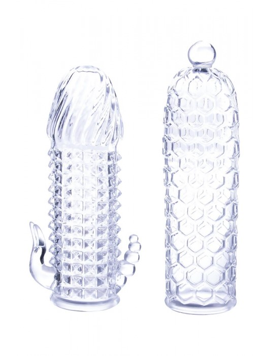 Набор из 2 прозрачных насадок на член Seductive Tickler Sleeves Set - NMC - в Первоуральске купить с доставкой