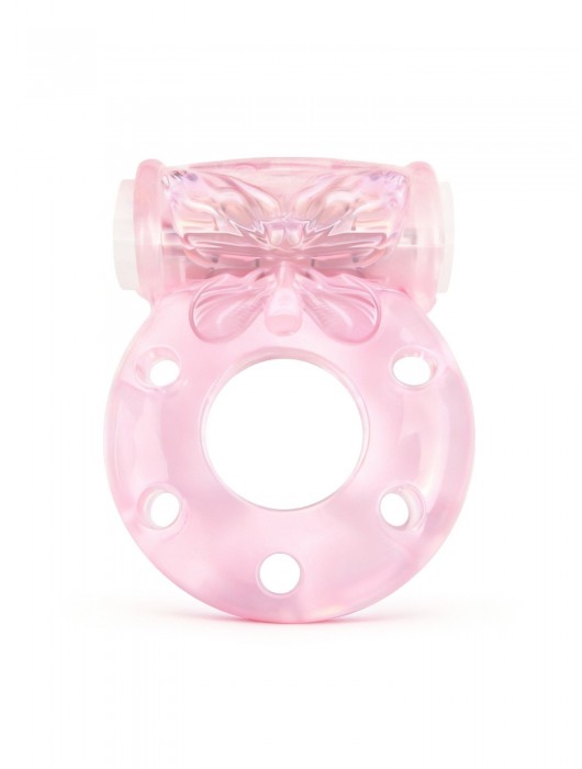 Розовое эрекционное виброкольцо с бабочкой - 1137 - в Первоуральске купить с доставкой