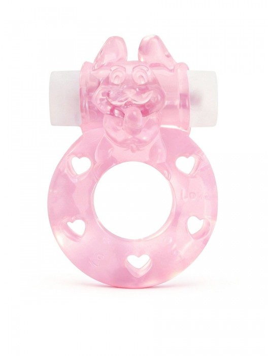 Розовое эрекционное виброкольцо в форме зайчика - 1137 - в Первоуральске купить с доставкой