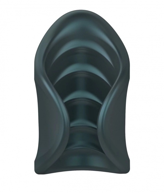 Серый сквозной мастурбатор с вибрацией Manwan Starter - Manwan - в Первоуральске купить с доставкой