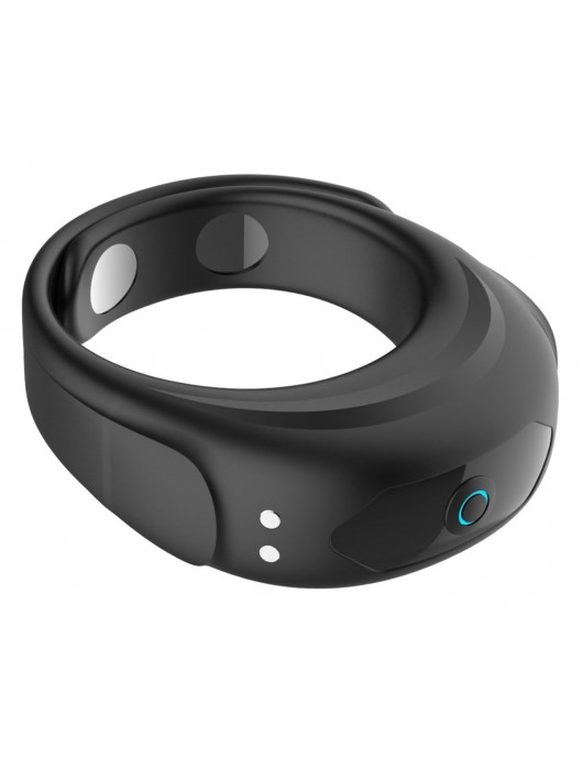 Черное эрекционное виброкольцо на ремешках - Boys of Toys - в Первоуральске купить с доставкой