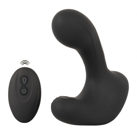 Черная анальная вибропробка с функцией расширения RC Butt Plug with 3 functions - Orion - в Первоуральске купить с доставкой