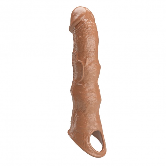 Карамельный фаллоудлинитель с 3 вставками - 28 см. - Baile - в Первоуральске купить с доставкой