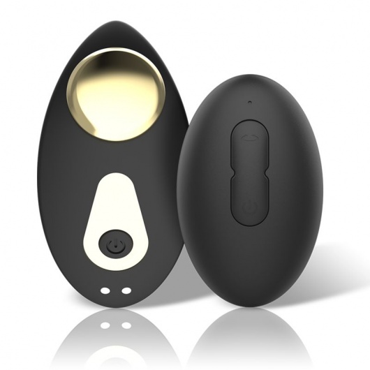 Черный перезаряжаемый вибратор в трусики с пультом ДУ - Ibiza