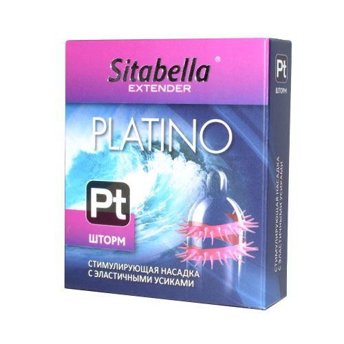 Стимулирующая насадка со спиралью из усиков Platino  Шторм - Sitabella - купить с доставкой в Первоуральске