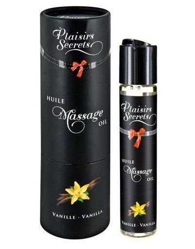 Массажное масло с ароматом ванили Huile de Massage Gourmande Vanille - 59 мл. - Plaisir Secret - купить с доставкой в Первоуральске