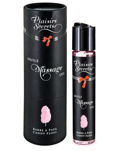 Массажное масло с ароматом сладкой ваты Huile de Massage Gourmande Barbe à Papa - 59 мл. - Plaisir Secret - купить с доставкой в Первоуральске