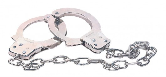 Наручники из металла с длинной цепочкой CHROME HANDCUFFS METAL HANDCUFFS W. KEY - NMC - купить с доставкой в Первоуральске