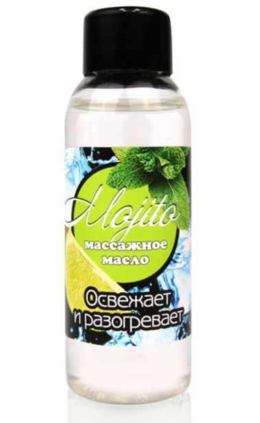 Массажное масло для тела Mojito с ароматом лайма - 50 мл. - Биоритм - купить с доставкой в Первоуральске