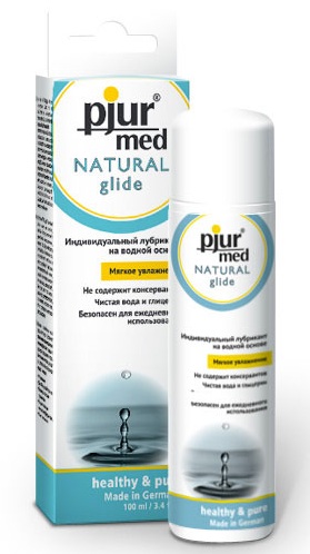 Нейтральный лубрикант на водной основе pjur MED Natural glide - 100 мл. - Pjur - купить с доставкой в Первоуральске