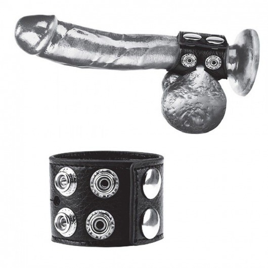 Ремень на член и мошонку 1.5  Cock Ring With Ball Strap - BlueLine - купить с доставкой в Первоуральске