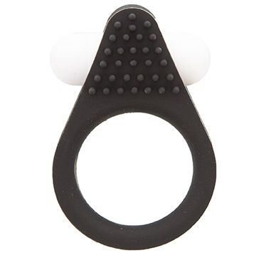 Чёрное эрекционное кольцо LIT-UP SILICONE STIMU RING 1 BLACK - Dream Toys - в Первоуральске купить с доставкой