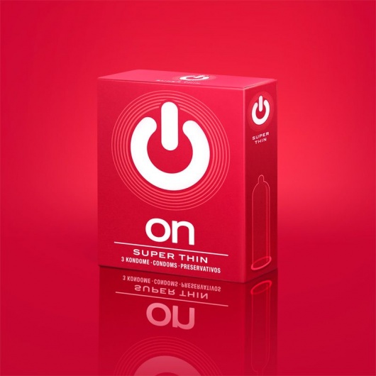 Супертонкие презервативы ON) Super Thin - 3 шт. - ON) - купить с доставкой в Первоуральске