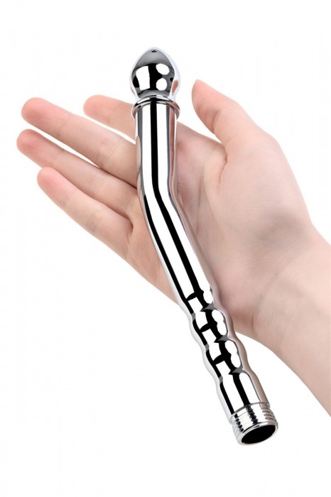 Металлический анальный душ с тремя насадками - ToyFa - купить с доставкой в Первоуральске