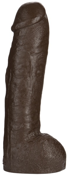 Большая насадка для трусиков Vac-U-Lock Realistic Hung - 31,7 см. - Doc Johnson - купить с доставкой в Первоуральске