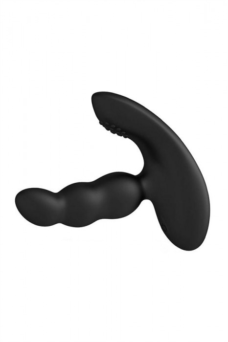 Черный силиконовый стимулятор простаты Levett Nitoc с пультом ДУ - Levett - в Первоуральске купить с доставкой