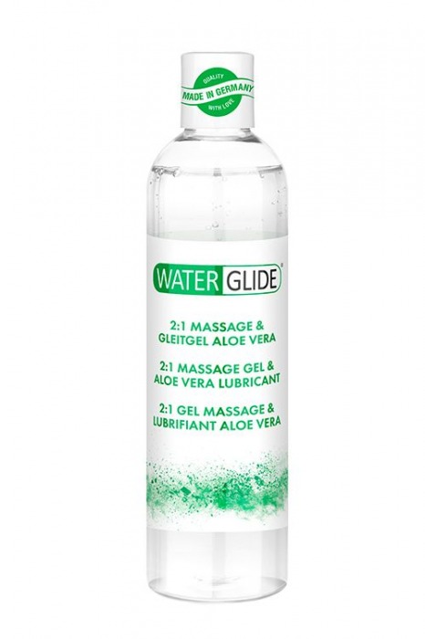 Гель-смазка 2-в-1 MASSAGE   LUBRICANT ALOE VERA - 300 мл. - Waterglide - купить с доставкой в Первоуральске