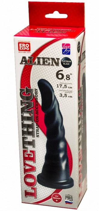 Насадка для трусиков харнесс Alien - 17,5 см. - LOVETOY (А-Полимер) - купить с доставкой в Первоуральске