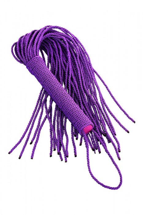 Сиреневый флоггер из веревки Theatre - 48,5 см. - ToyFa - купить с доставкой в Первоуральске