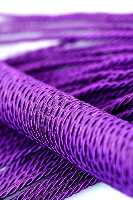 Сиреневый флоггер из веревки Theatre - 48,5 см. - ToyFa - купить с доставкой в Первоуральске