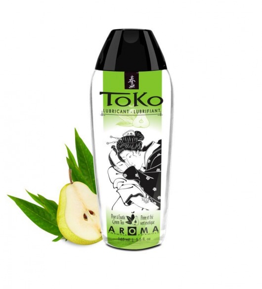 Интимный гель TOKO Pear   Exotic Green Tea с ароматом груши и зеленого чая - 165 мл. - Shunga - купить с доставкой в Первоуральске