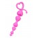 Розовая силиконовая анальная цепочка Sweety - 18,5 см. - ToyFa в Первоуральске Розовая силиконовая анальная цепочка Sweety - 18,5 см. - ToyFa