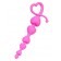 Розовая силиконовая анальная цепочка Sweety - 18,5 см. - ToyFa в Первоуральске Розовая силиконовая анальная цепочка Sweety - 18,5 см. - ToyFa