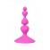 Розовая силиконовая анальная пробка Loverty - 8 см. - ToyFa