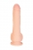 Телесный реалистичный вибратор-ротатор Ulric - 24 см. - ToyFa