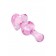 Розовая фигурная анальная втулка - 9,8 см. - Sexus в Первоуральске Розовая фигурная анальная втулка - 9,8 см. - Sexus
