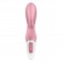 Розовый вибратор-кролик Hug Me - 21,2 см. - Satisfyer купить в Первоуральске с доставкой в Orgasmix.ru Розовый вибратор-кролик Hug Me - 21,2 см. - Satisfyer
