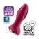 Малиновая вибропробка с вращением бусин Rotator Plug 2+ - 12,8 см. - Satisfyer